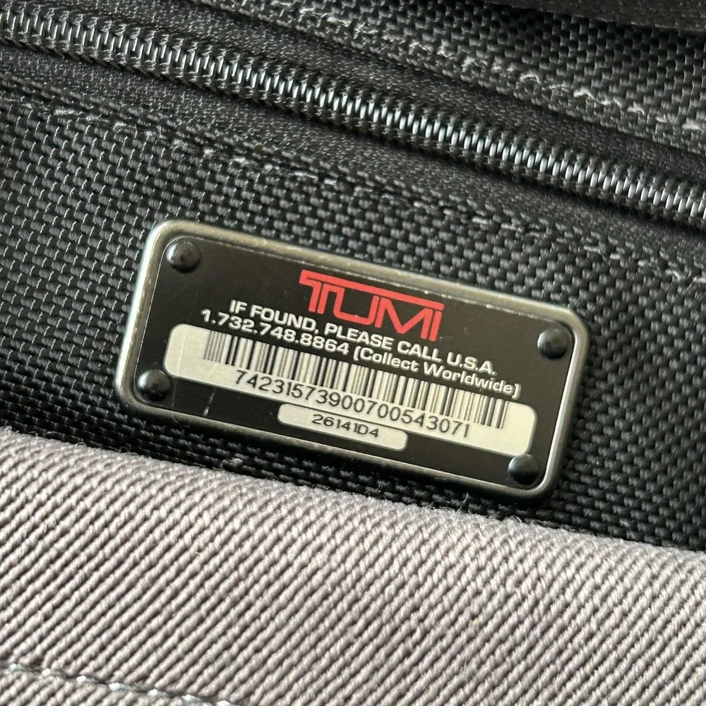 Tumi Laptop Bag Alpha Expandable Organizer Brief 26141D4 Black‎ Ballistic Nylon